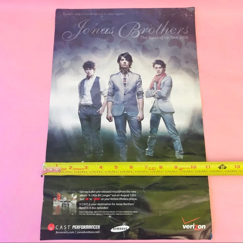 Vintage Jonas Brothers poster